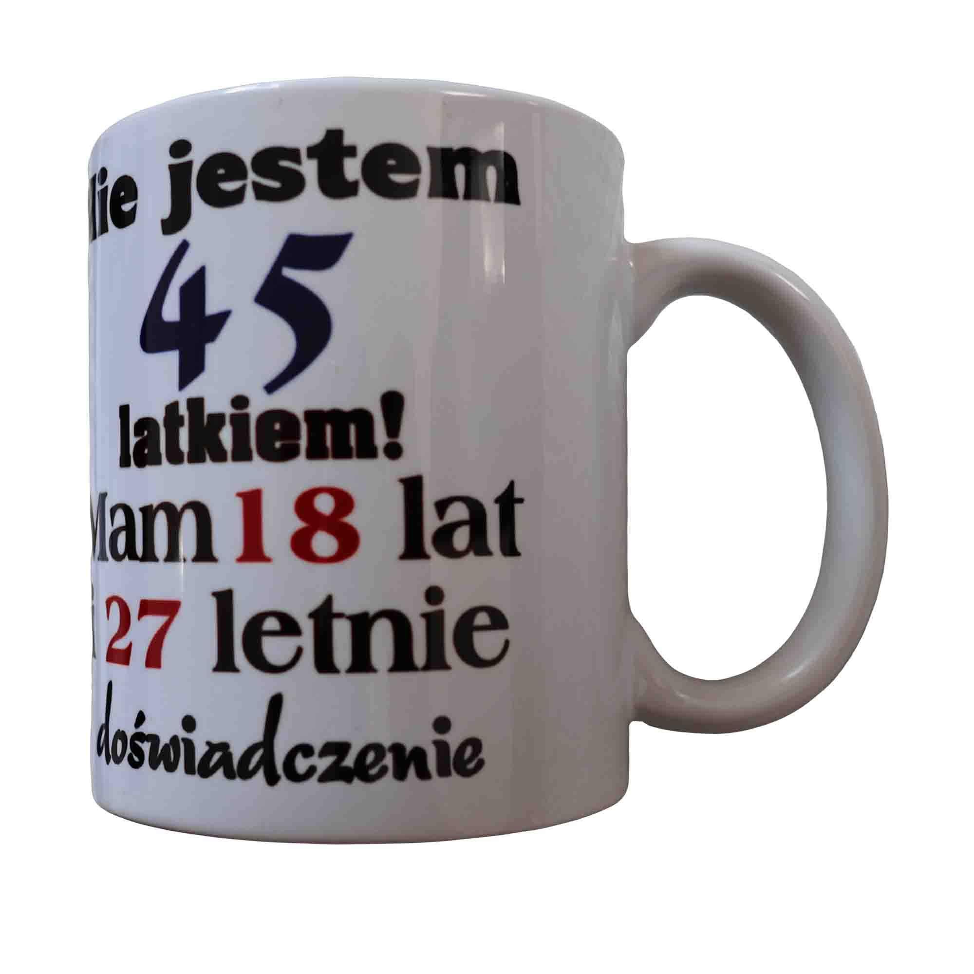 Kubek na urodziny 25 30 40 45 ...... 1