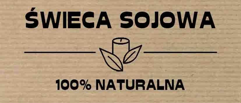 Naklejki na świece sojowe kraft 0