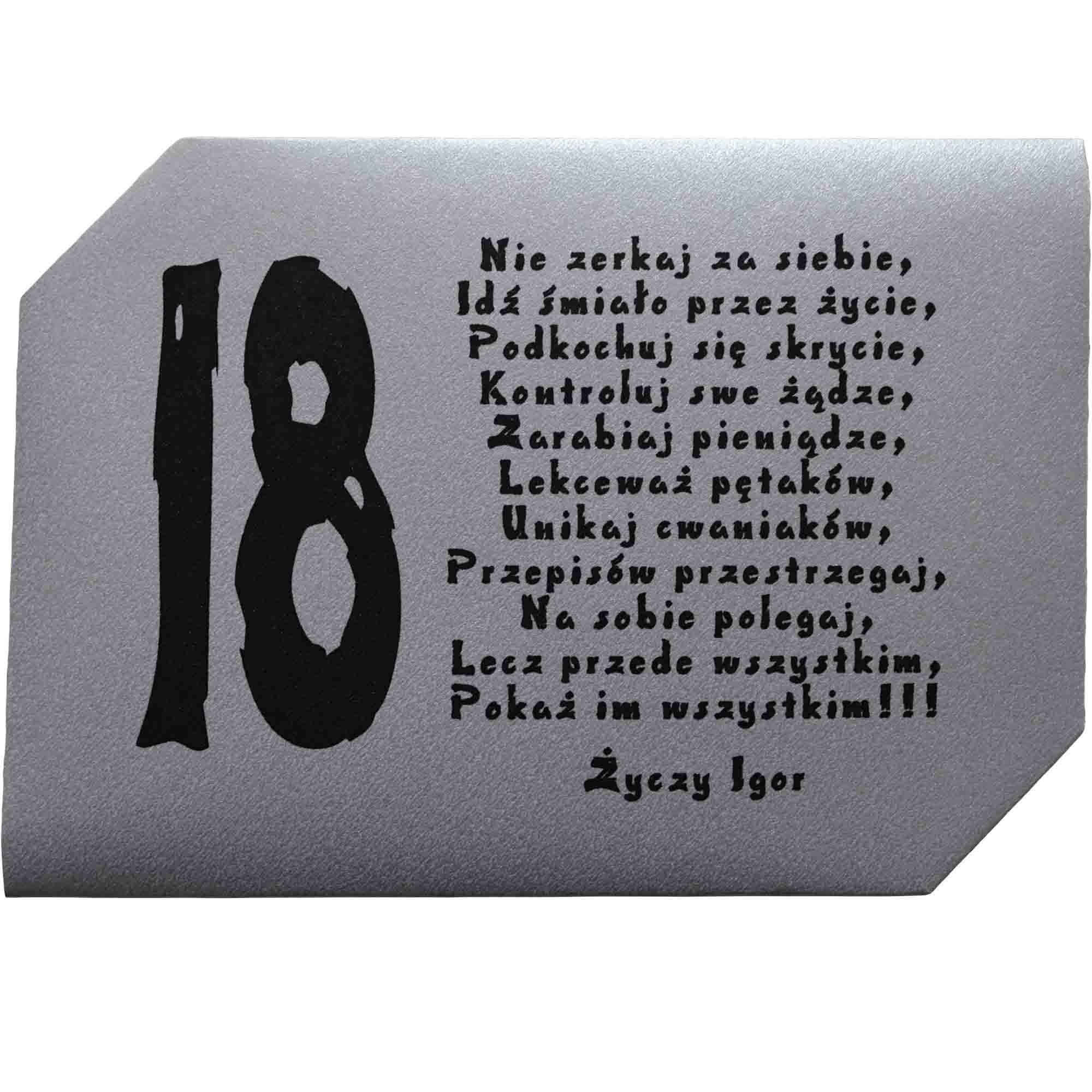 Koperta na pieniądze 18 urodziny 0