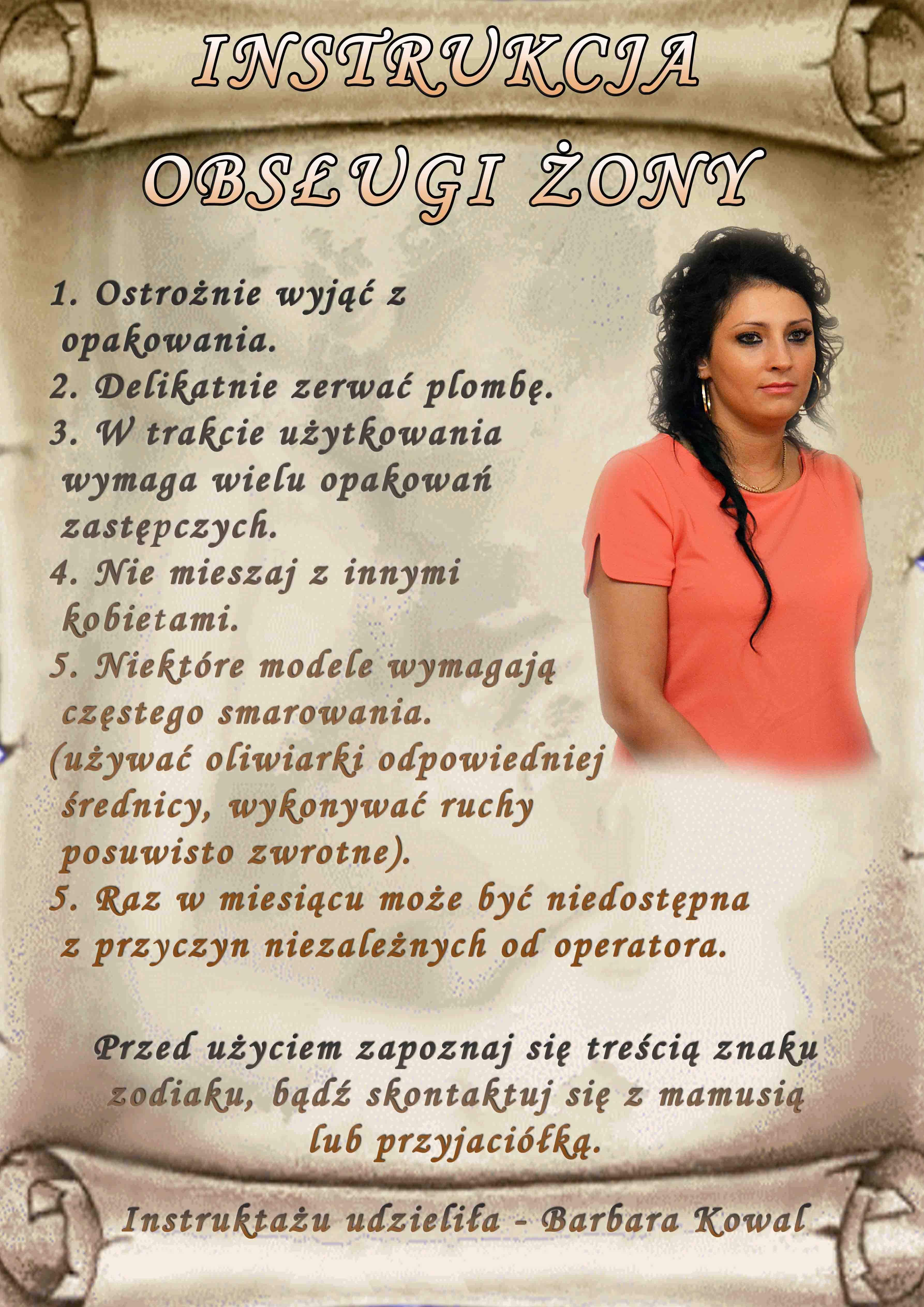 Instrukcja obsługi żony / męża 0