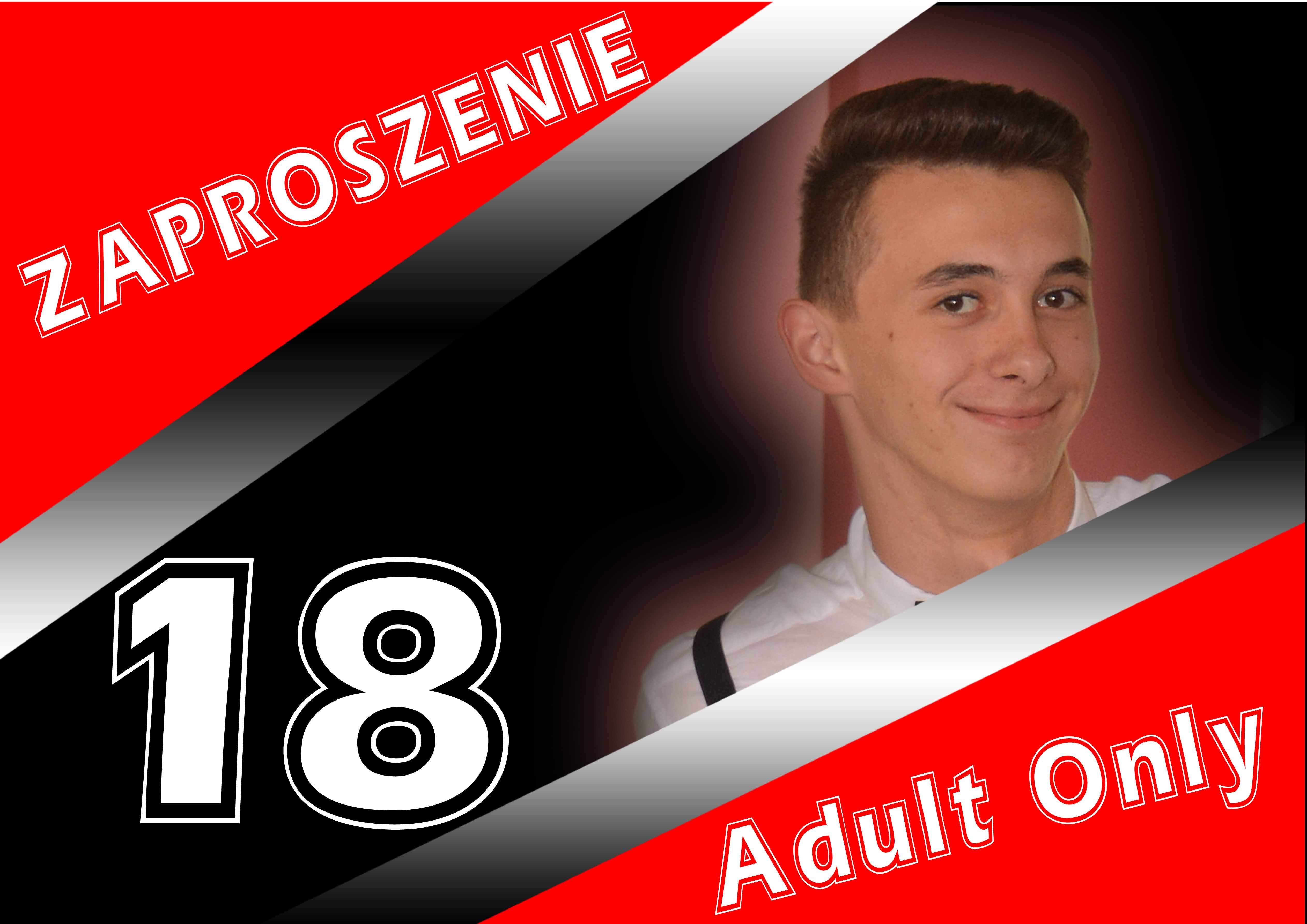 Zaproszenia na osiemnastkę ze zdjęciem i bez 10x15 0