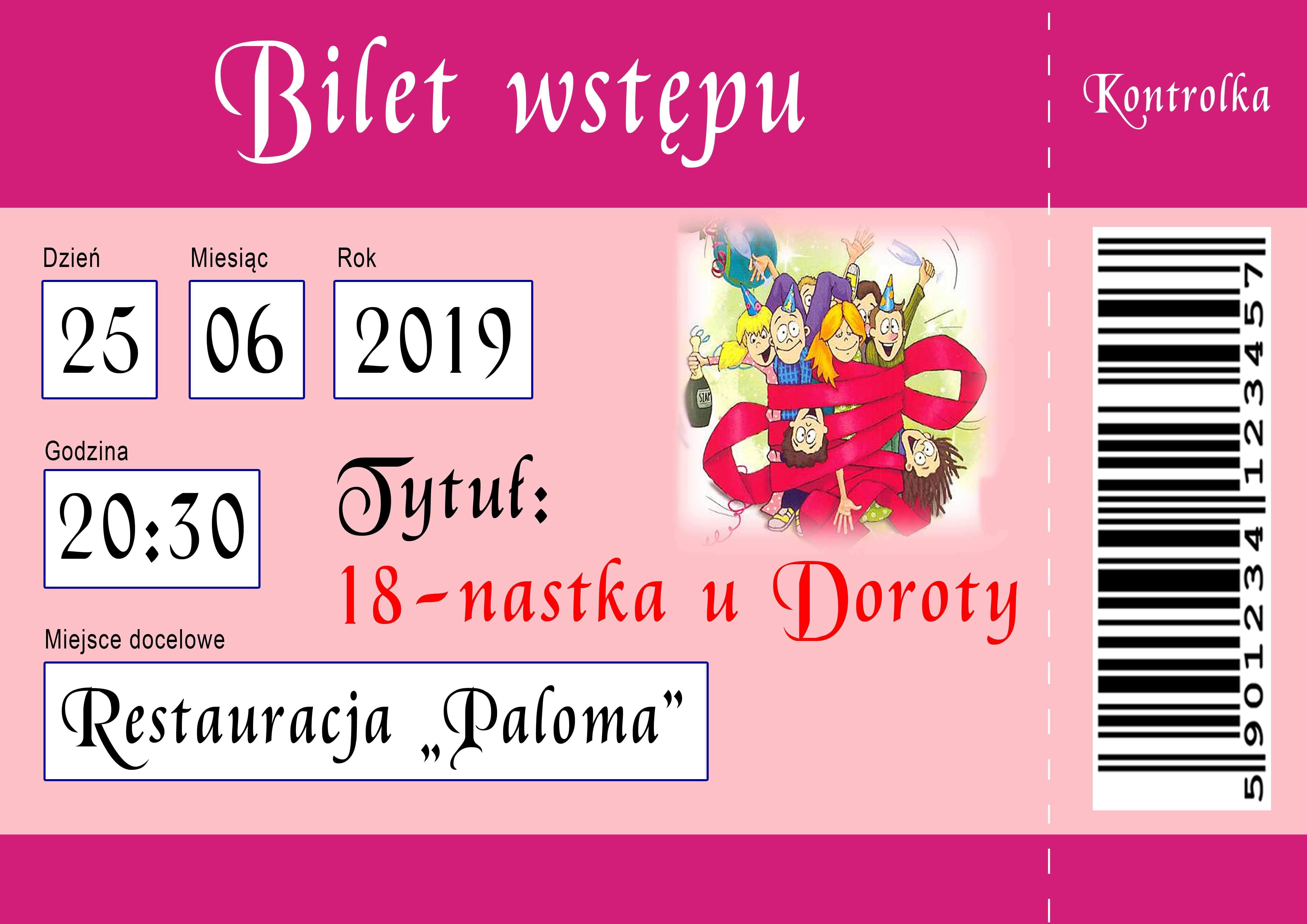 Zaproszenia na osiemnastkę ze zdjęciem i bez 10x15 2