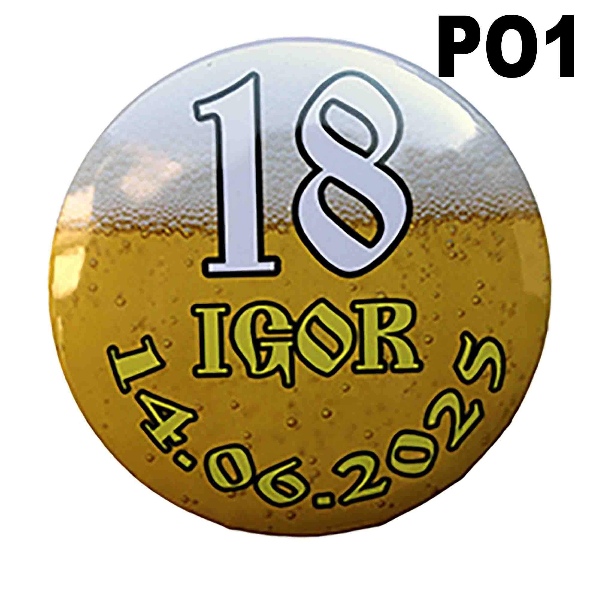 Przypinka na osiemnastkę 1