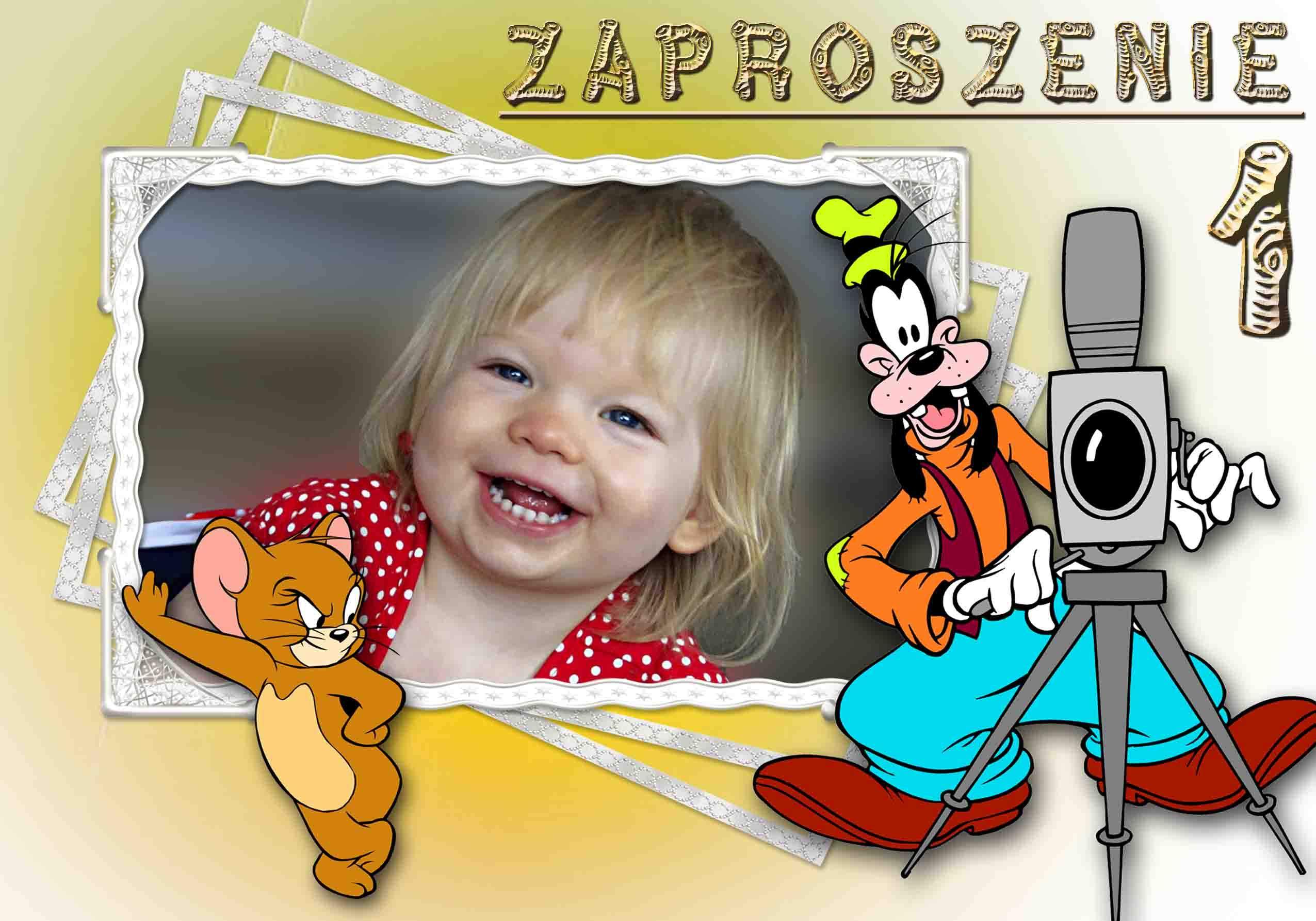 Zaproszenia na roczek ze zdjęciem 10x15 2