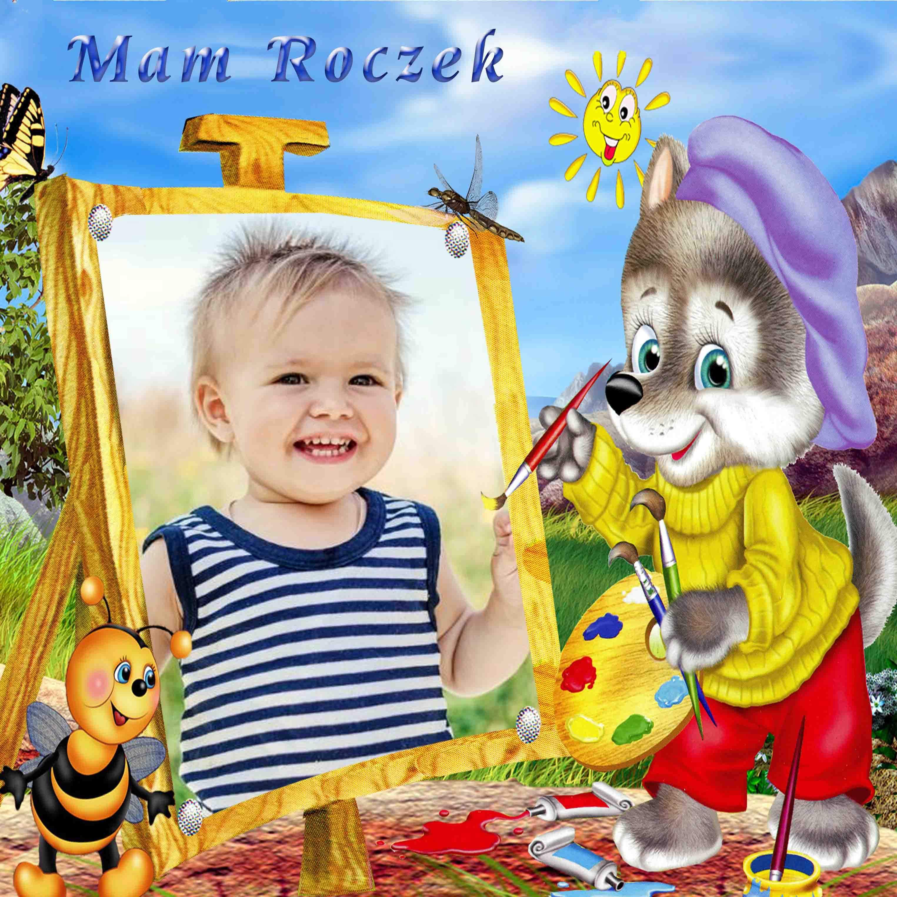 Zaproszenia na roczek ze zdjęciem 15x15 0