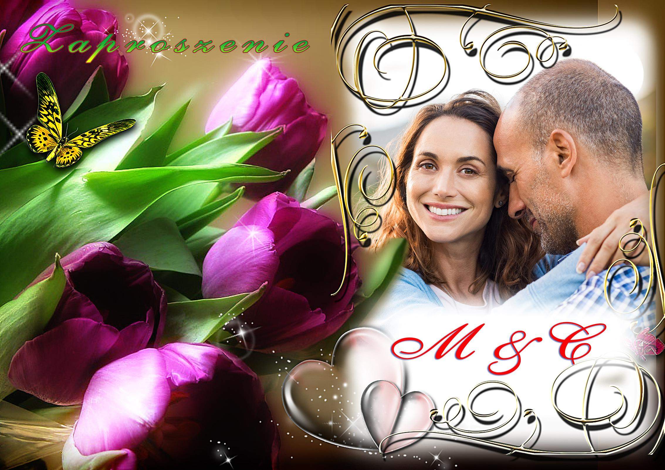 Zaproszenia na ślub ze zdjęciem 10x15 3