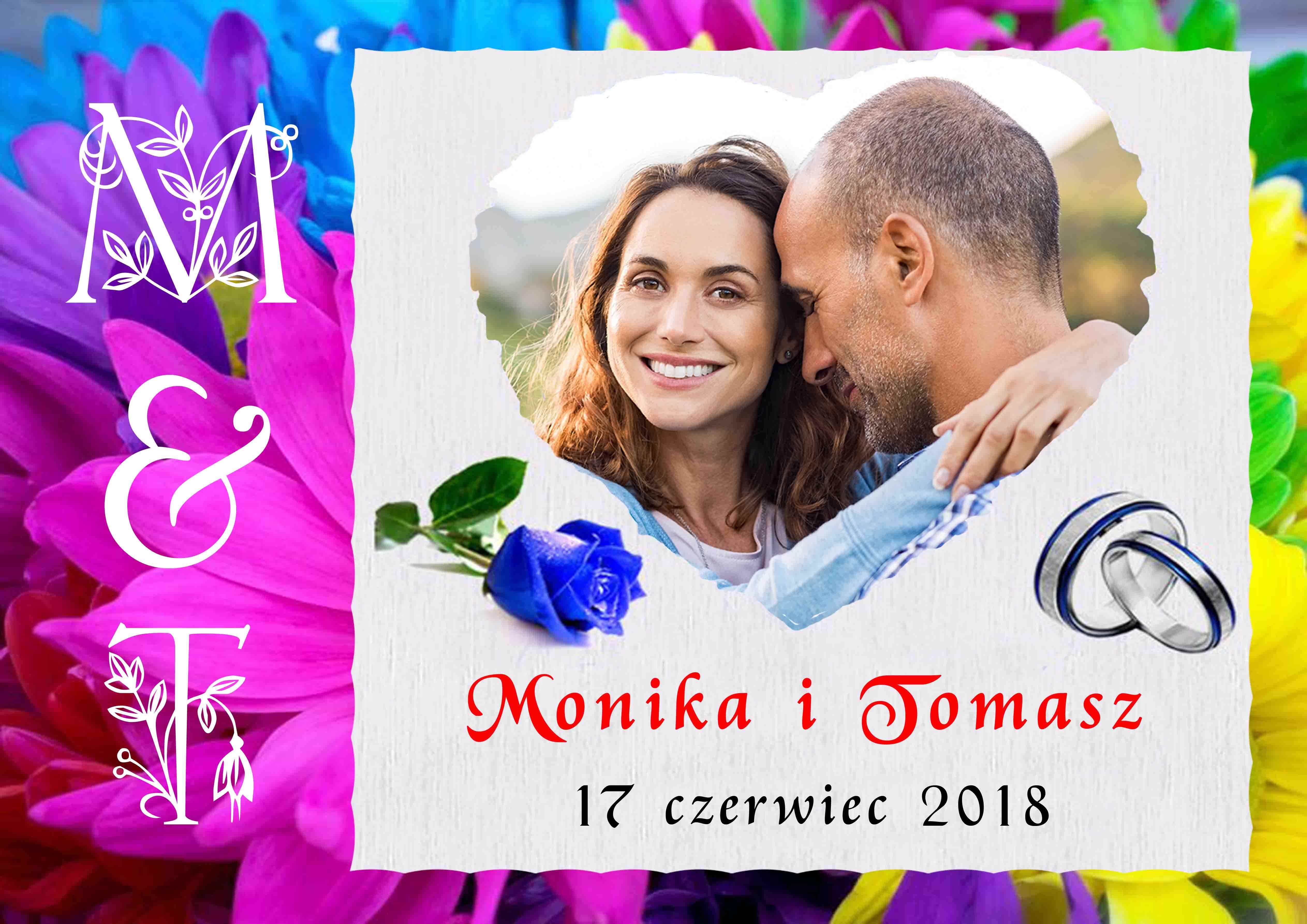 Zaproszenia na ślub ze zdjęciem 10x15 0
