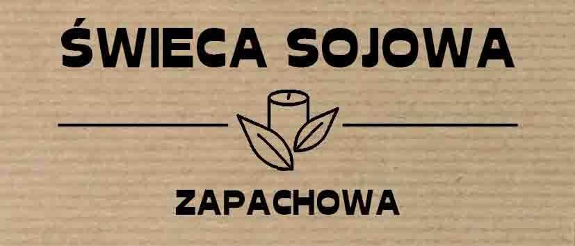 Naklejki na świece sojowe kraft 1